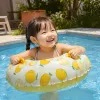 Cartoon lemon pattern inflatable swimming rings, waterproof and anti-slip floating life rings for children and adults, essential for summer details Picture
